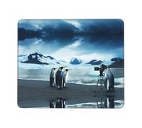 Phayah Cute Penguins Taking Pictures Pattern Mouse Pads, Portable Wireless Mouse Pad, Non-Slip Rubber Base Laptop Mousepad Smooth Surface for Office & Travel 8.3 X 10.3 in