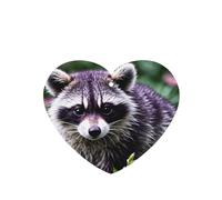 Phayah Cute Raccoon Pattern Lavender Scent Car Aroma Heart Shape Hanging Fragrance Tablet Car Interior Fragrance Freshener 6p