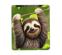 PHAYAH Cute Sloth Pattern Mouse Pads, Portable Wireless Mouse Pad, Non-Slip Rubber Base Laptop Mousepad Smooth Surface for Office & Travel 7.9 X 9.5 in
