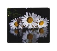 Phayah Daisy Pattern Mouse Pad Waterproof Surface & Non-Slip Rubber Base with Stitched Edges Gaming Mouse Mat for Laptop 10 X 12 Inch