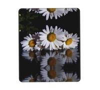Phayah Daisy Pattern Mouse Pad Waterproof Surface & Non-Slip Rubber Base with Stitched Edges Gaming Mouse Mat for Laptop 7 X 8.6 in