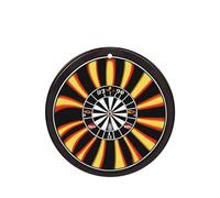 Phayah Dartboard With Flame Pattern Lavender Scent Car Aroma Round Shape Hanging Fragrance Tablet Car Interior Fragrance Freshener 4p