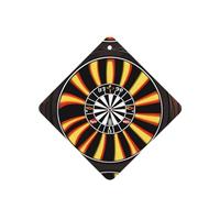 Phayah Dartboard With Flame Pattern Lavender Scent Car Aroma Square Hanging Fragrance Tablet Car Interior Fragrance Freshener 6p
