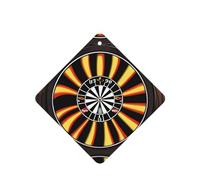 Phayah Dartboard With Flame Pattern Lavender Scent Car Aroma Square Hanging Fragrance Tablet Car Interior Fragrance Freshener 4p