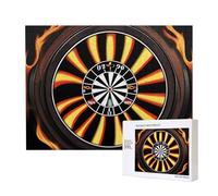 Phayah Dartboard With Flame Puzzles 500 Piece For Jigsaw Puzzle Wooden Puzzle For Family Friend Home Decor Wall Art 20.4 X 15 In