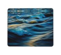 PHAYAH Dawn Ocean Waves Pattern Mouse Pad With Non Slip Rubber Base Gaming With Stitched Edge, Mousepad For Laptop, Computer, Office 10 X 12 Inch