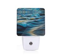 PHAYAH Dawn Ocean Waves Pattern Plug-in Night Light Led Light Dusk to Dawn Sensor for Corridors Bedrooms Children's Rooms Stairs