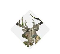 Phayah Deer Silhouette Pattern Lavender Scent Car Air Freshener Square Card Hanging Hanging Scented Card 4 Pcs For Cars Closet Drawer Eliminate