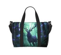 Phayah Deer With Long Antlers Travel Duffel Bag Handbag Carry-On Luggage Bag Overnight Foldable Unisex Airline Travel Personal Items Bag