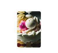 Phayah Delicious Ice Cream Pattern Lavender Scent Car Aroma Rectangle Hanging Fragrance Tablet Car Interior Fragrance Freshener 4p