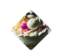 Phayah Delicious Ice Cream Pattern Lavender Scent Car Aroma Square Hanging Fragrance Tablet Car Interior Fragrance Freshener 6p