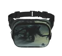Phayah Demon On The Ocean Pattern Fanny Waist Packs For Men Women, Waist Bag Hip Pack For Travel Hiking Running Outdoor Sports