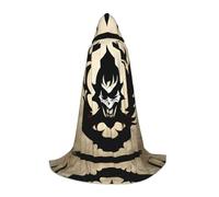 PHAYAH Devil Satan Pattern Hooded Cloak Cape Witch Halloween Costumes For Cosplay Costume Masquerade Women Men Robe S