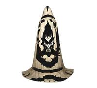 PHAYAH Devil Satan Pattern Hooded Poncho Unisex Christmas Hoodie For Cosplay Halloween Costume Party Masquerade S