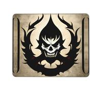 Phayah Devil Satan Pattern Mouse Pad Waterproof Surface & Non-Slip Rubber Base with Stitched Edges Gaming Mouse Mat for Laptop 7.9 X 9.5 in