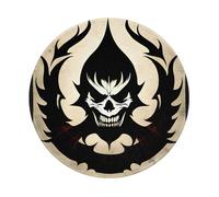 PHAYAH Devil Satan Pattern Round Mouse Pad For Desk Wireless Mouse Laptop Gaming Computer Travel Work Office Supplies 7.9 X 7.9 In