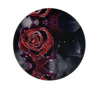 PHAYAH Dew Rose Round Non-Slip Rubber Mouse Pad- Durable And Comfortable For Office, Gaming, And Learning 8in1 Pc