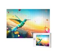 Phayah Diamond Cut Bluebird Puzzles For Adults 300 Pieces For Home Decor Children'S Intelligence Development Toys 15.7 X 11"