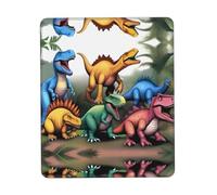 PHAYAH Different Dinosaurs Pattern Mouse Pads, Portable Wireless Mouse Pad, Non-Slip Rubber Base Laptop Mousepad Smooth Surface for Office & Travel 7.9 X 9.5 in