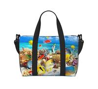 Phayah Diving Bluebird Travel Duffle Bag Weekender Overnight Gym Tote for Women Girls Shoulder Bag Workout Water Resistant
