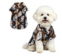 Phayah Dog Shirt Cool Clothes,Cute Outfit For Small Medium Pets M | English Bulldogs Print Comfort Breathable Costume, Lapel Apparel For Puppy,Loose For Small Medium Dogs