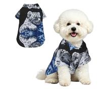 Phayah Dog Shirt Cool Clothes,Cute Outfit For Small Medium Pets Xl | Little Tiger In Space Print Comfort Breathable Costume, Lapel Apparel For Puppy,Loose For Small Medium Dogs