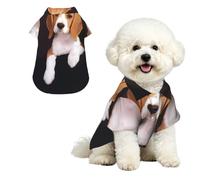 Phayah Dog Shirts Hawaii Dog Clothes For Small Medium Large Xl | Ovely Pet Dog Beagle Print Comfort Breathable Costume, Lapel Apparel For Puppy,Loose For Small Medium Pets