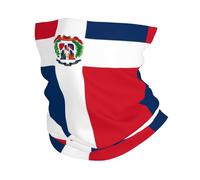 PHAYAH Dominican Republic Pattern Neck Gaiter Mask Bandana Sun Protection Neck Warmer Balaclava,Tube Face Scarf Headband