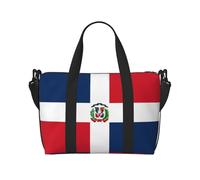 Phayah Dominican Republic Travel Duffle Bag Weekender Overnight Gym Tote For Women Girls Shoulder Bag Workout Water Resistant, Black, One Size
