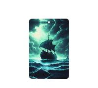 Phayah Doomsday Sea Monster Ship Pattern Lavender Scent Car Aroma Rectangle Hanging Fragrance Tablet Car Interior Fragrance Freshener 4p