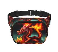 Phayah Dragon King In Fire Men Women Hip Bum Bag With Adjustable Strap For Outdoors Workout Traveling Casual Running Hiking Cycling