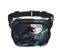 Phayah Dragon On The Mountain Pattern Fanny Waist Packs For Men Women, Waist Bag Hip Pack For Travel Hiking Running Outdoor Sports