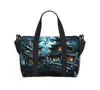 Phayah Dragon Turtle Bridge Travel Duffel Bag Handbag Carry-On Luggage Bag Overnight Foldable Unisex Airline Travel Personal Items Bag