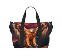 Phayah Eagle Soaring Hunting Travel Duffel Bag Handbag Carry-On Luggage Bag Overnight Foldable Unisex Airline Travel Personal Items Bag