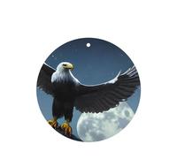 Phayah Eagle Under The Stars Pattern Lavender Scent Car Air Freshener Round Shape Card Hanging Hanging Scented Card 4 Pcs For Cars Closet Drawer
