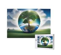 Phayah Earth Tree Puzzles 1000 Piece For Jigsaw Puzzle Wooden Puzzle Forfamily Friend Home Decor Wall Art 29.5 X 19.7 In