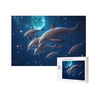 Phayah Elegant Dolphin Puzzles For Adults 300 Pieces For Home Decor Children'S Intelligence Development Toys 15.7 X 11"