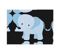 PHAYAH Elephant Baby Pattern Flannel 40"X30" Soft Fleece Blanket All Seasons Warm Blanket For Bedding Sofa And Trave
