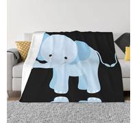 PHAYAH Elephant Baby Pattern Flannel 40"X30" Soft Fleece Blanket All Seasons Warm Blanket For Bedding Sofa And Trave