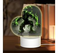 Phayah Elves On The Tree Spirit Pattern 3D Led Light Lamp USB Cable Adjustable 3 Modes Base Show Stand for Christmas Room Restaurant Bar Shop