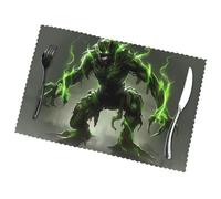 Phayah Elves On The Tree Spirit Pattern Table Placemats Set Of 6 12x18 Inch Placemats For Party Kitchen Dining Room Decoration Holiday Banquet