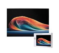 Phayah Embossed Rainbow Lines Puzzles For Adults 1000 Pieces For Home Decor Children'S Intelligence Development Toys 29.5 X 19.7"