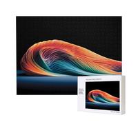 Phayah Embossed Rainbow Lines Puzzles for Adults 500 Pieces Children's Intelligence Development Toys 20.4 X 15in