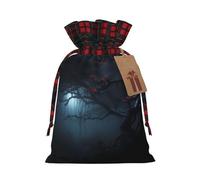 PHAYAH Enchanted Jungle Kapok Christmas Gift Bag Drawstring Gift Bag For Birthdays, Anniversaries And Parties, Candy And Storage Bags