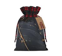 PHAYAH Enchanted Plant Leaves Pattern Drawstring Christmas Bags Xmas Gift Bags Xmas Candy Bags Treat Pouch Bags Party Favor Bags Medium