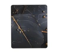 PHAYAH Enchanted Plant Leaves Pattern Mouse Pad with Anti-Fray Stitching with Non-Slip Rubber Base, Gaming Mouse Mat for Laptop, Office & Home 7.9 X 9.5 in
