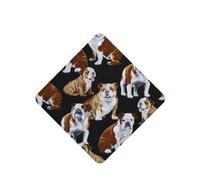 Phayah English Bulldogs Pattern Lavender Scent Car Air Freshener Square Card Hanging Hanging Scented Card 4 Pcs For Cars Closet Drawer Eliminate