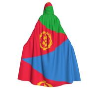 PHAYAH Eritrean Flag Pattern Hooded Poncho Unisex Christmas Hoodie For Cosplay Halloween Costume Party Masquerade