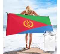 PHAYAH Eritrean Flag Pattern, Towels For Bathroom Microfiber Large Beach Towel Travel Essential 31.5"X63" Swim Tenugui
