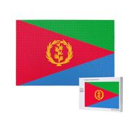 Phayah Eritrean Flag Puzzles 1000 Piece for Jigsaw Puzzle Wooden Puzzle Forfamily Friend Home Decor Wall Art 29.5 X 19.7 in